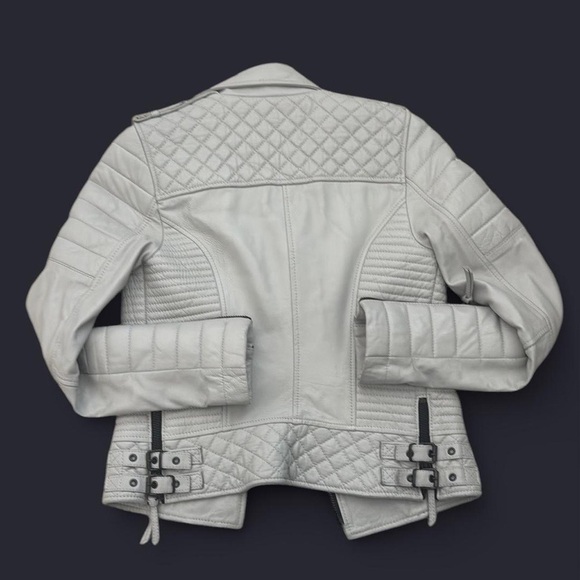 Boda Skins Custom Leather Jacket w/ Camo lining GREAT CONDITION - Picture 2 of 5